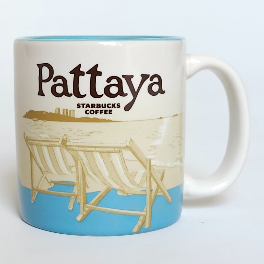 STARBUCKS PATTAYA MINI MUG GLOBAL ICON STONEWARE Espresso Mug 3oz/89ml YAH